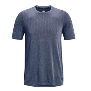 Under Armour Men's Academy Blue RUSH Seamless Short Sleeve